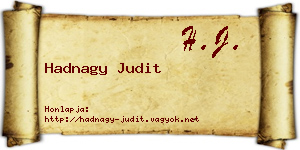 Hadnagy Judit névjegykártya